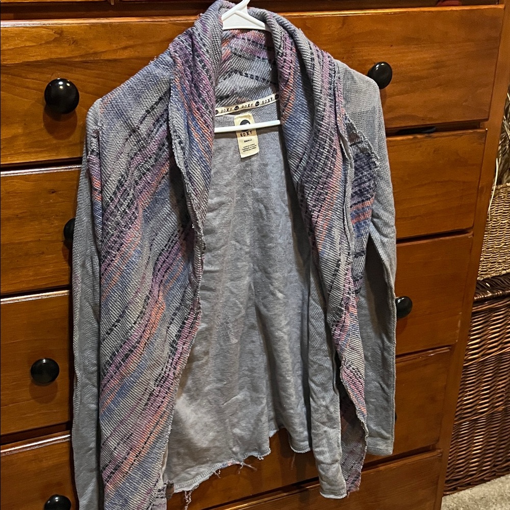 Roxy Multicolor Draped Cardigan